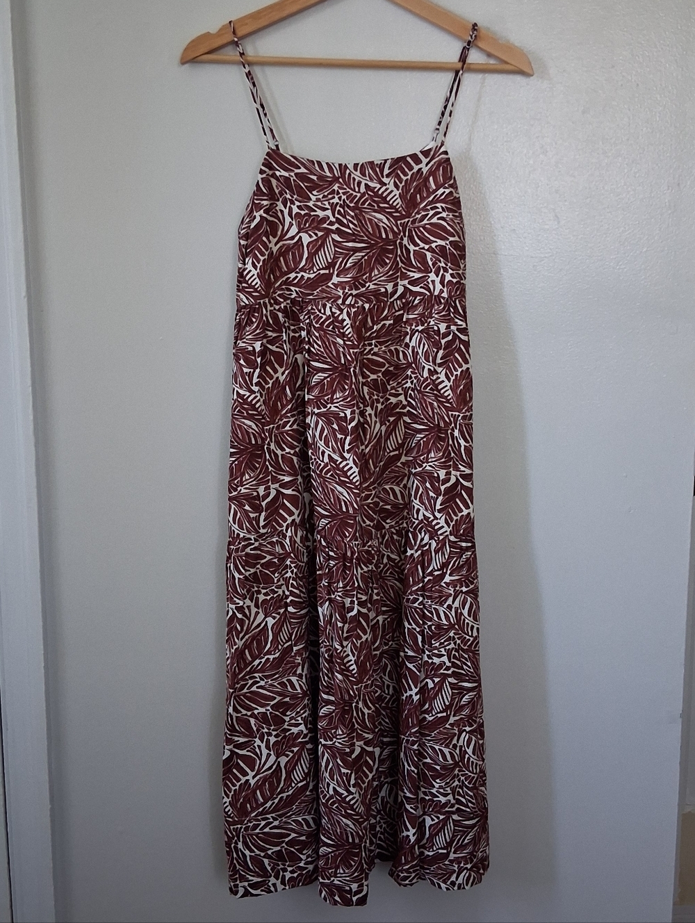 Abercrombie & Fitch Brown & White Summer Print Dress